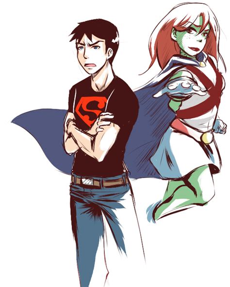 YJ : Superboy and Miss Martian by DarkHalo4321 on DeviantArt