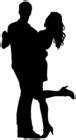 Couple Dancers Silhouette PNG Transparent Clip Art Image | Gallery Yopriceville - High-Quality ...
