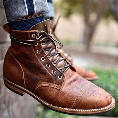 Men Vintage Genuine Leather Ankle Boots only $45.99 – vsmee