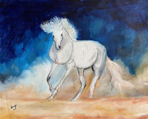 Galloping Horse Painting by Khatija Kaderbhai - Fine Art America