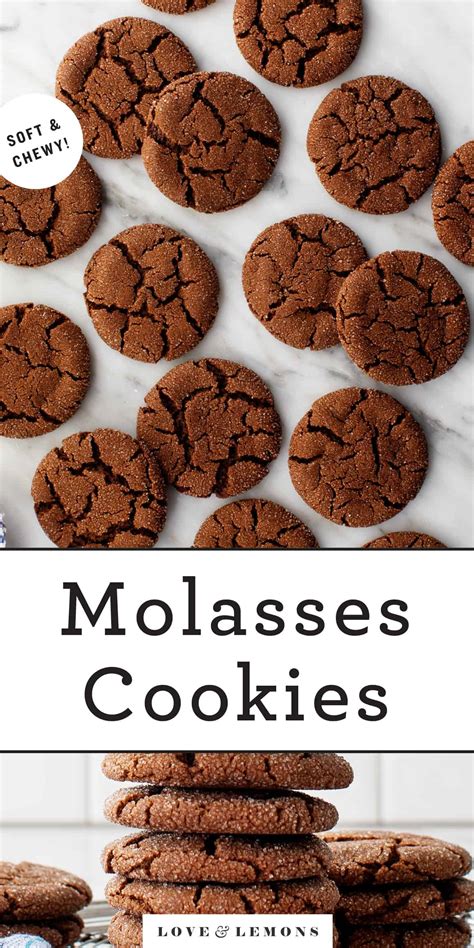 Chewy Molasses Cookies Recipe - Love and Lemons