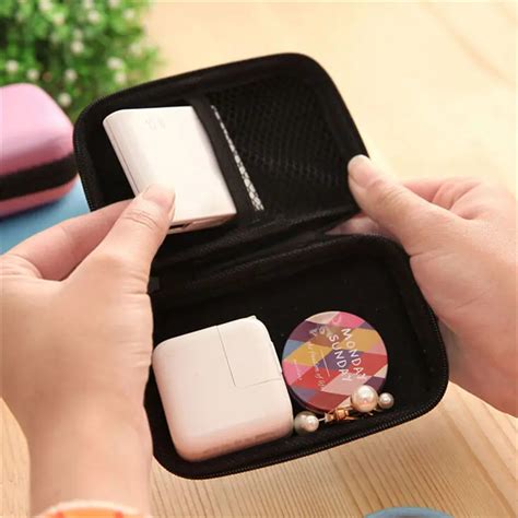 Hold Case Storage Mini Case For Headphones Earphone Earbuds Carrying Hard Bag Box Case For Keys ...