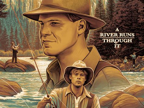 A RIVER RUNS THROUGH IT - Illustrated Movie Poster by C.A. Martin on ...