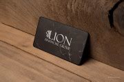 Marble Black Metal Business Cards - Lion Financial