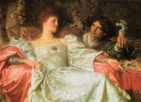 8 Romantic Art Kissing Love Oil Paintings - Romeo and Juliet by Sir Francis Bernard Dicksee ...