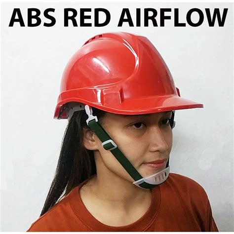 MEISONS SAFETY HELMET HARD HAT ABS WITH AIRFLOW AIR FLOW -------------------- RED ...