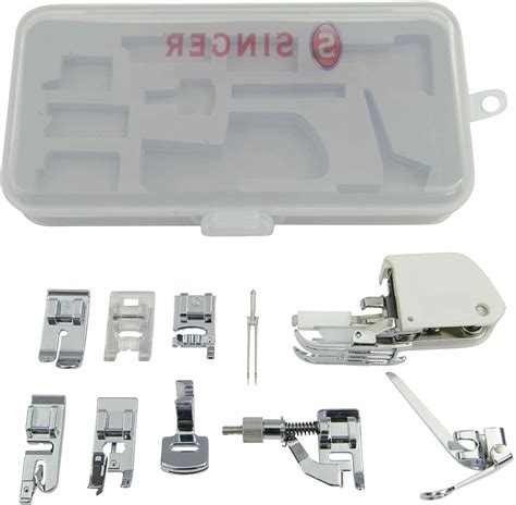 Sewing Machine Accessory Kit, Including 9 Presser Feet,