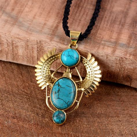 Golden Scarab Necklace Talisman Jewelry / Third Eye / Boho / Inca ...