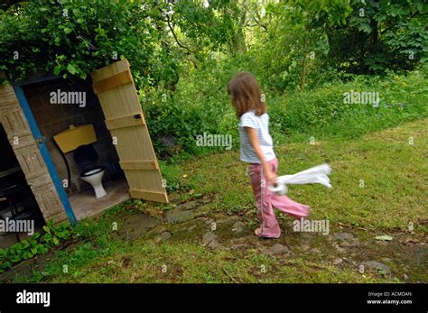 Toilet, Outside toilet, girl using an outdoor toilet Stock Photo, Royalty Free Image: 13188236 ...