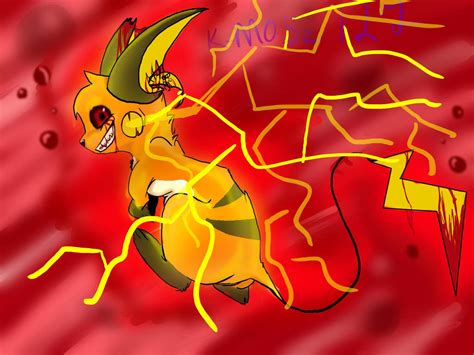 Raichu reached the Dark Side by FALLEN-FAITH on DeviantArt