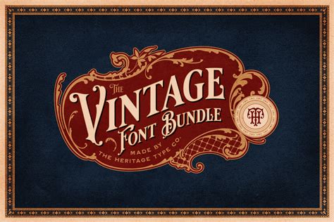 Vintage Font Bundle– Heritage Type Co.