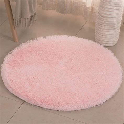 Pink Rug For Kids Room - Modern Pink Carpet Mat Soft Long Plush Carpets Kids Room Bedroom Rugs ...