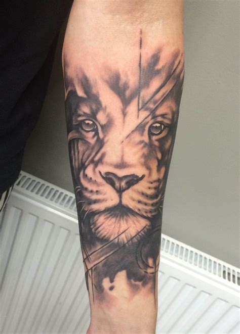 10+ Abstract Lion Tattoo Designs & Ideas Inner Forearm Tattoo, Forearm ...