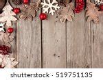 Photo of Rustic Christmas corner decoration on wood | Free christmas images