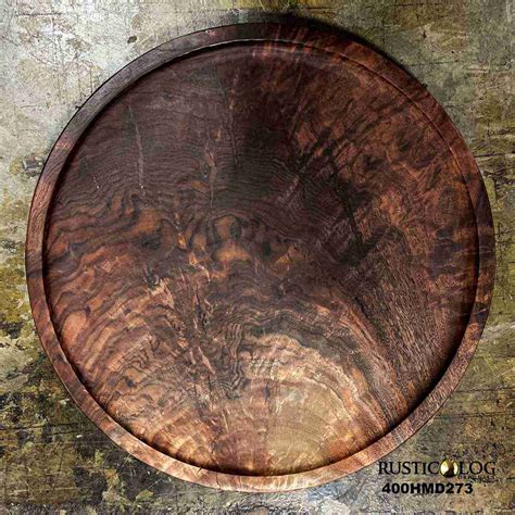 Natural Wood Serving Platter - Rustic Log Originals