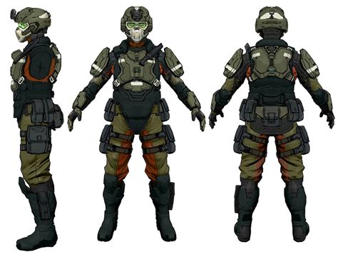 UNSC Marine Infantry Art - Halo 4 Art Gallery