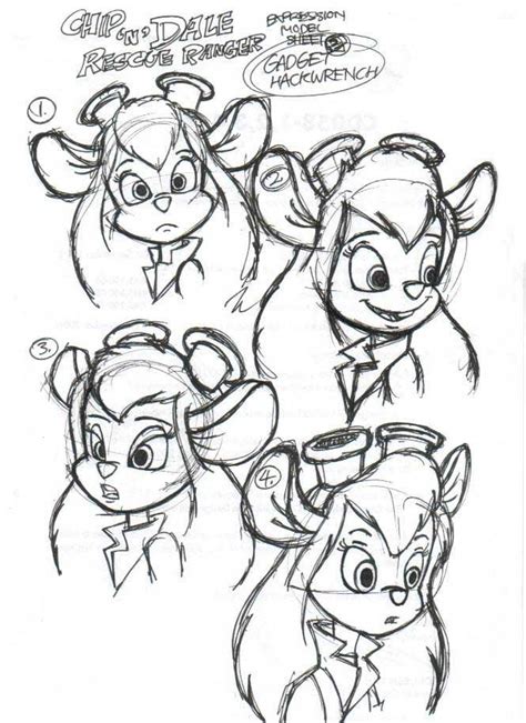 Gadget Hackwrench 002 by BDTXIII on DeviantArt | Disney character sketches, Easy disney drawings ...