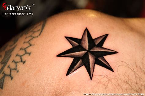 Russian Star Tattoo on Both Shoulders