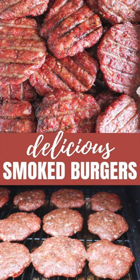 The Best Smoked Burger Recipe | Smoked burgers, Smoked cooking, Smoking recipes