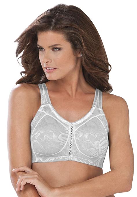 Back hook wireless minimizer bra by Comfort ChoiceÂ® | Minimiser bra, Bra, Plus size outfits