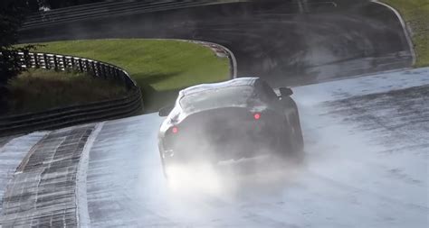 2020 Toyota Supra Drifting on Wet Nurburgring Looks Like a Missile ...