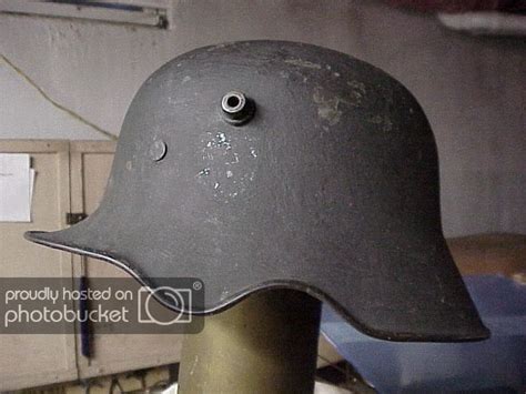 M1918 helmet with long service history.