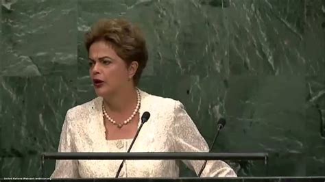 UN Speeches: Brazilian President Dilma Rousseff - YouTube