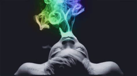 colorful smoke rainbow smoke gif | WiffleGif