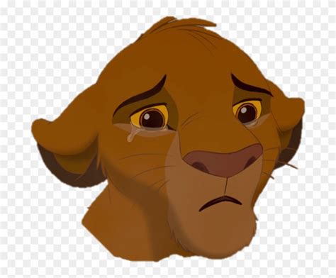 Lion King Simba Sad - Lion King Simbas Head Clipart (#715208) - PinClipart