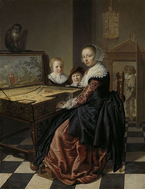 Woman at the Virginal | Dutch golden age, Baroque art, Painting