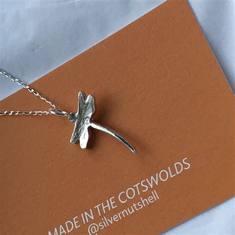 Sterling silver dragonfly | Silver Nutshell Jewellery