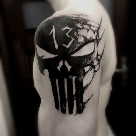 Top 73+ Best Punisher Skull Tattoos Ideas - [2021 Inspiration Guide]