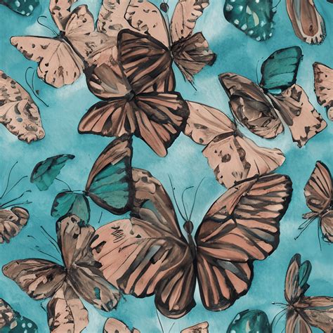 Earth Tone Butterflies Watercolor Graphic · Creative Fabrica