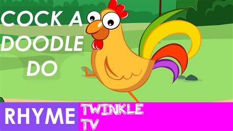 Cock a Doodle Doo Nursery Rhyme with Lyrics | Twinkle TV - YouTube