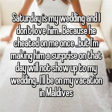 A Bride's Worst Nightmare: Cheated On Right Before The Wedding | Cheating quotes, Fiance quotes ...