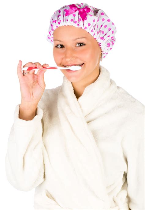 Woman Brushing Teeth Free Stock Photo - Public Domain Pictures