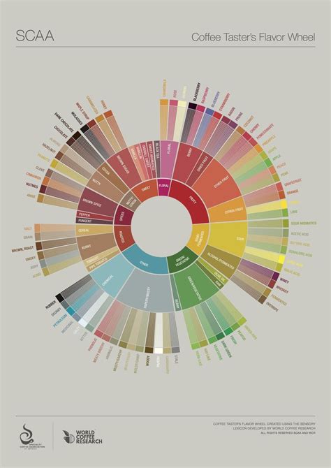 Coffee color wheel