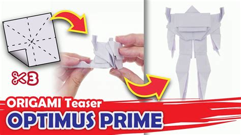 Transforming an AUTOBOT OPTIMUS PRIME Origami Transformer - YouTube