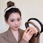 Simple Hair Accessories Black Beige Coffee Head Hoop Solid Color Handmade DIY | eBay