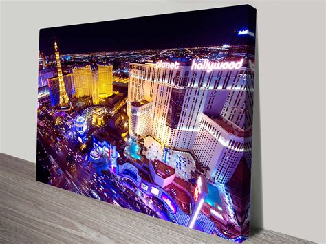 Las Vegas at Night Wall Art on Canvas | Ready to Hang Art Melbourne AU