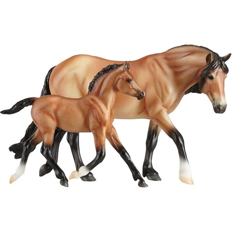 Breyer Classics Bay Dartmoor Pony Mare & Light Bay Foal Horses - Walmart.com - Walmart.com