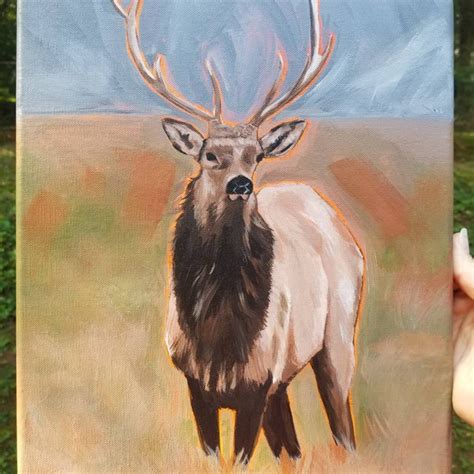 Elk Painting - Etsy