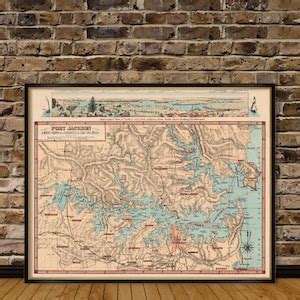 Port Jackson Map Panoramic View of Sydney and Port Jackson Fine Giclee Print - Etsy