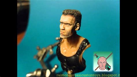 CUSTOM SCHWARZENEGGER ACTION FIGURE REPAINTED 1 18 HEADSCULPT - YouTube