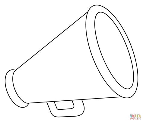 Megaphone Emoji coloring page | Free Printable Coloring Pages