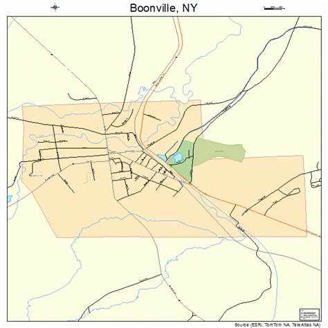 Boonville New York Street Map 3607355