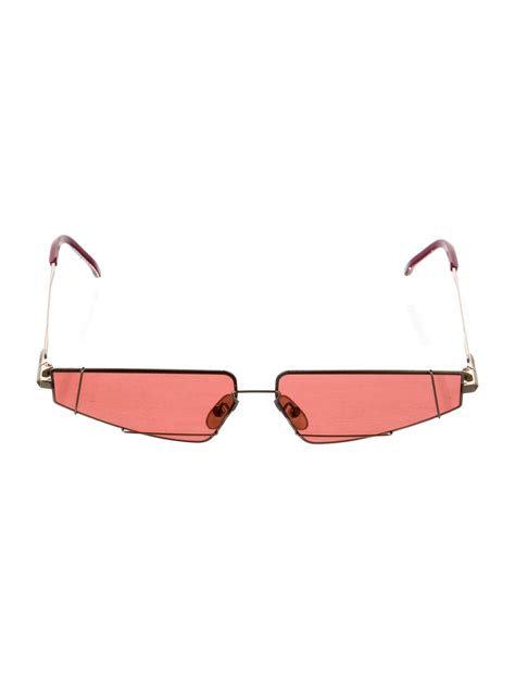 Fendi Round Acetate Sunglasses - Blue Sunglasses, Accessories ...