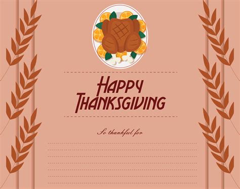 Thanksgiving Thank You Cards Free Printable