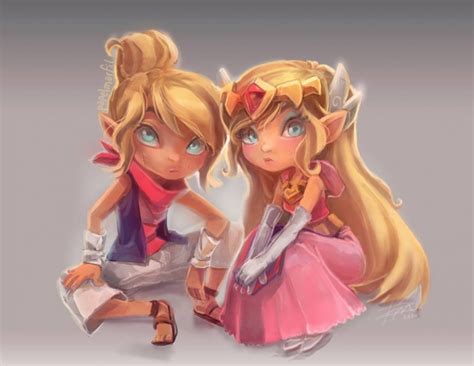 Yuga’s Art Gallery: Zelda and Tetra - Zelda Universe