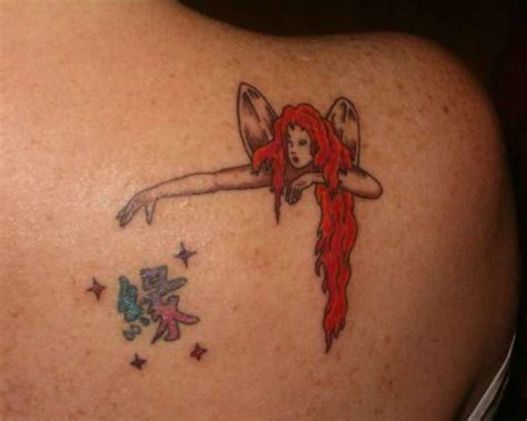 Fairy With Fairy Dust Tattoo Design For Right Back Shoulder